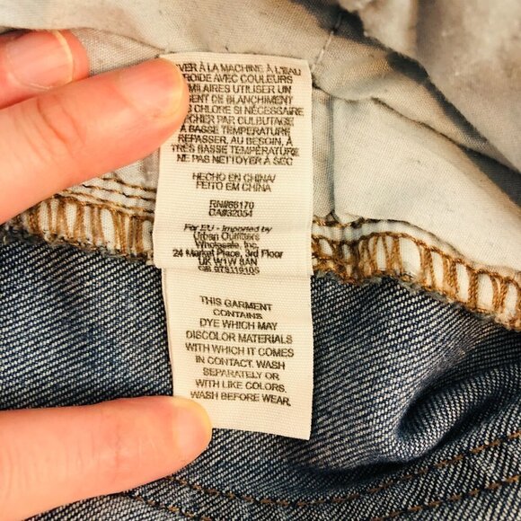 Free People Distressed Raw Hem Skinny Jean 25 - Picture 5 of 9